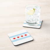 Chicago Flag Getränkeuntersetzer (Rechte Seite)