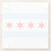 Chicago Flag Glass Untersetzer (Rückseite)