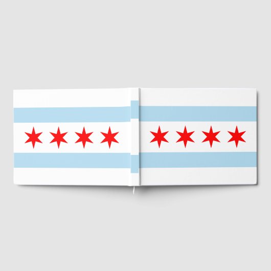 Chicago Flag Guest Book Gästebuch (Voll)