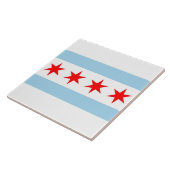 Chicago Flag Illinois Staat Tile Fliese (Seite)