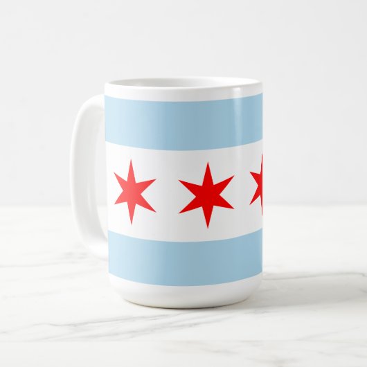 Chicago Flag Kaffeetasse (Vorderseite Links)
