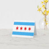 Chicago Flag Karte (Gelbe Blume)