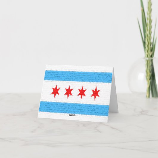 Chicago Flag Karte (Rückseite)