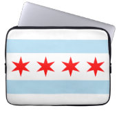 Chicago Flag Laptopschutzhülle (Vorderseite)