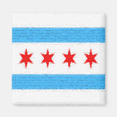 Chicago Flag Magnet (Vorne)
