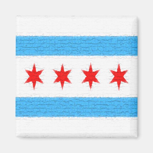 Chicago Flag Magnet (Vorne)