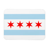 Chicago Flag Magnet (Horizontal)