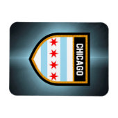 Chicago Flag Magnet (Horizontal)