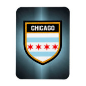 Chicago Flag Magnet (Vertikal)