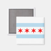Chicago Flag Magnete Magnet (Vorderseite/Rückseite)
