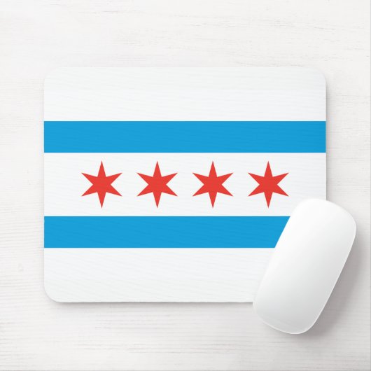 Chicago Flag Mousepad (Mit Mouse)