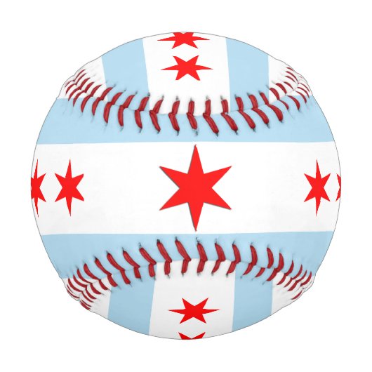 Chicago Flag, Name, Chicago sport /Baseball Balls Baseball (Rückseite)