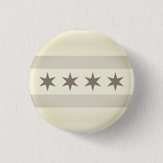 Chicago Flag Noir Button (Vorderseite)