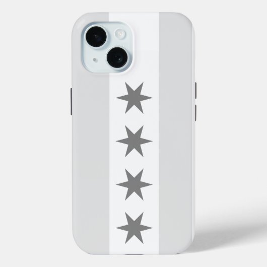 Chicago Flag Noir Case-Mate iPhone Hülle (Rückseite)