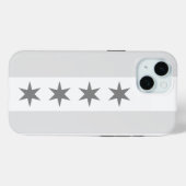 Chicago Flag Noir Case-Mate iPhone Hülle (Rückseite (Horizontal))