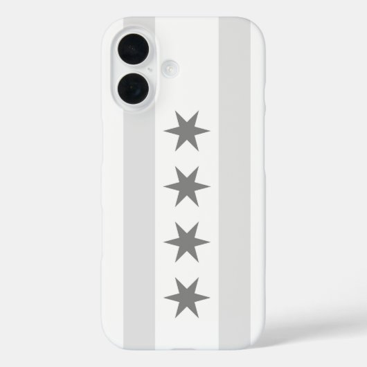 Chicago Flag Noir Case-Mate iPhone Hülle (Rückseite)
