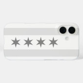 Chicago Flag Noir Case-Mate iPhone Hülle (Rückseite (Horizontal))