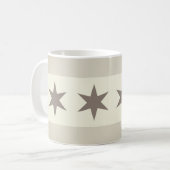 Chicago Flag Noir Kaffeetasse (Vorderseite Links)
