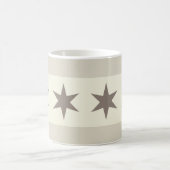 Chicago Flag Noir Kaffeetasse (Mittel)