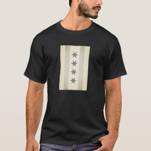 Chicago Flag Noir T - Shirt