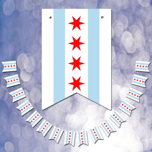 Chicago Flag Party, Banners/Hochzeiten Wimpelkette
