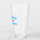 Chicago Flag Pint Glass Glas (Links)