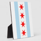 Chicago Flag Plaque Fotoplatte (Seite)