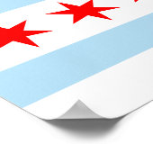 Chicago Flag Poster (Ecke)