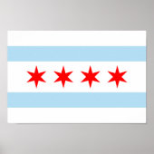 Chicago Flag Posters Poster (Vorne)