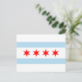 Chicago Flag Postkarte (Stehend Vorderseite)