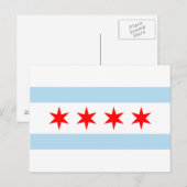 Chicago Flag Postkarte (Vorne/Hinten)