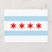 Chicago Flag Postkarte (Vorderseite)