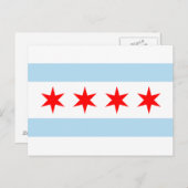 Chicago Flag Postkarte (Vorne/Hinten)