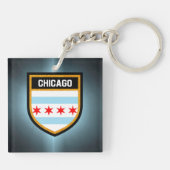 Chicago Flag Schlüsselanhänger (Rückseite)