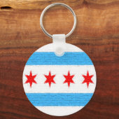 Chicago Flag Schlüsselanhänger (Vorderseite)