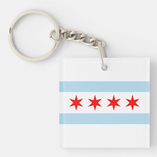 Chicago Flag Schlüsselanhänger (Vorderseite)