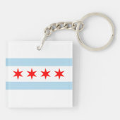 Chicago Flag Schlüsselanhänger (Rückseite)