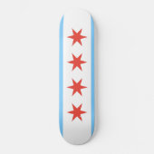 Chicago Flag Skate Board Skateboard (Vorderseite)