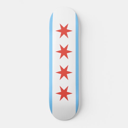 Chicago Flag Skate Board Skateboard (Vorderseite)