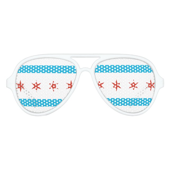 Chicago Flag Sonnenbrille (Vorderseite)