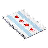 Chicago Flag Spiral Notebook Notizblock (Rechte Seite)