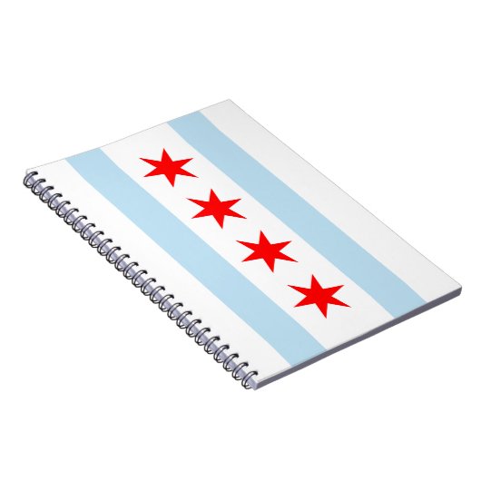 Chicago Flag Spiral Notebook Notizblock (Rechte Seite)