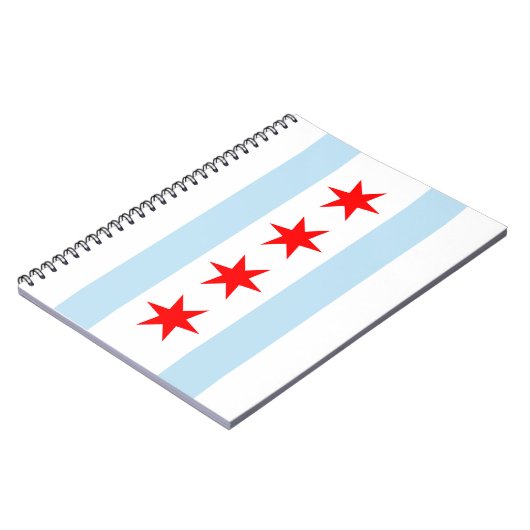 Chicago Flag Spiral Notebook Notizblock (Linke Seite)