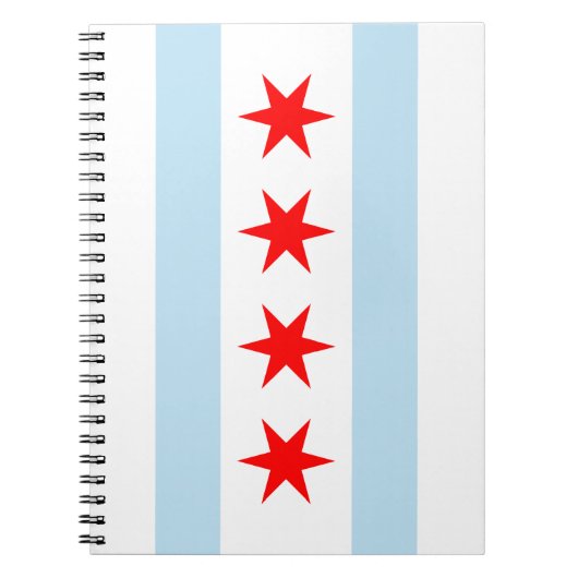 Chicago Flag Spiral Notebook Notizblock (Vorderseite)