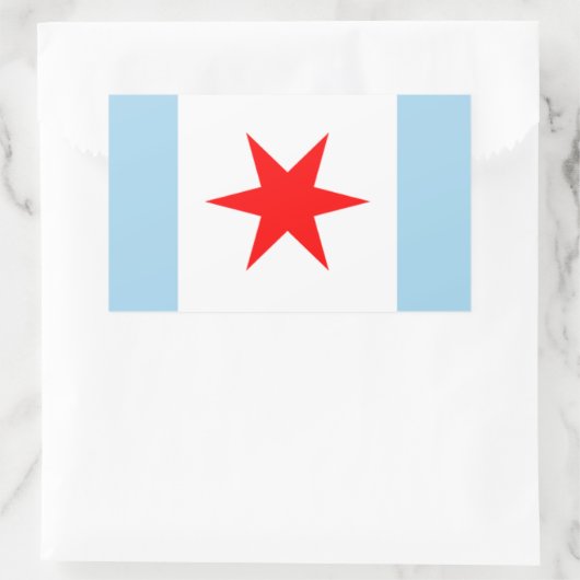 Chicago Flag Star und Stripes Stickers (Tasche)