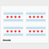 Chicago Flag Stickers (Blatt)