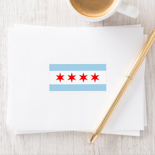 CHICAGO FLAG STICKERS! ADRESSAUFKLEBER (Insitu)
