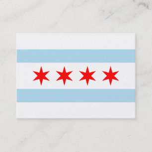 Chicago Flag Visitenkarte