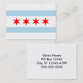 Chicago Flag Visitenkarte (Vorne/Hinten)