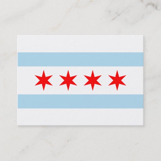 Chicago Flag Visitenkarte (Vorderseite)